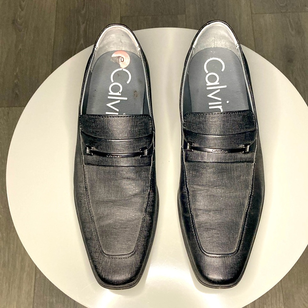 Calvin Klein black dress shoes sz 10